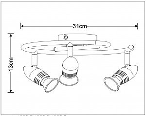 Светильник спот Lucide Caro-Led 13955/14/03