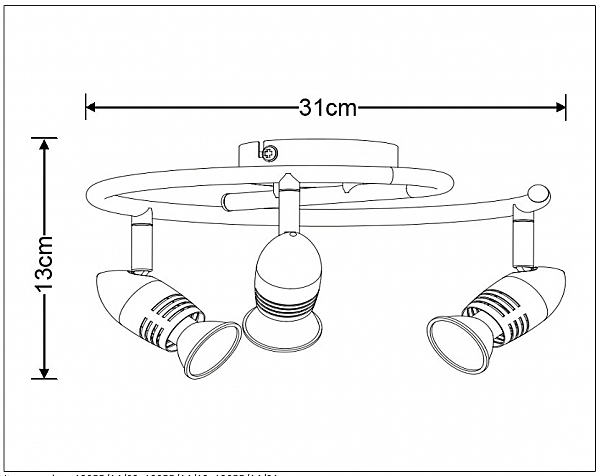 Светильник спот Lucide Caro-Led 13955/14/31