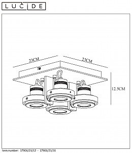 Светильник спот Lucide Landa 17906/21/12