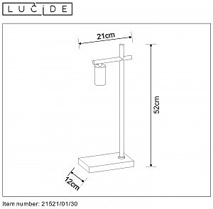 Настольная лампа Lucide Leanne 21521/01/30