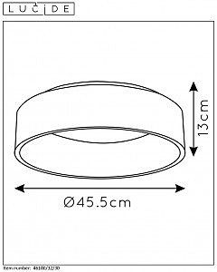 Потолочный светодиодный светильник Lucide Talowe Led 46100/32/30