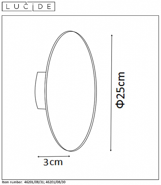 Настенный светильник Lucide Eklyps Led 46201/08/31