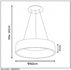 Подвесная люстра Lucide Talowe Led 46400/42/31