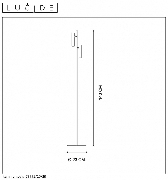 Торшер Lucide Philon 79781/10/30