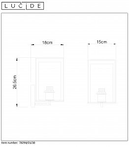 Настенное бра Lucide Dounia 78294/01/30