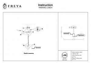 Потолочная светодиодная люстра Eva Freya FR6039CL-L48CH