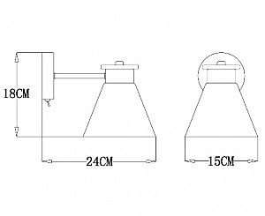 Настенное бра Arte Lamp Tyler A1031AP-1WH