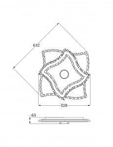 Потолочная светодиодная люстра Multi-Space Arte Lamp A1436PL-1WH