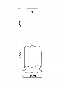 Светильник подвесной Arte Lamp Serenata A3458SP-1AB