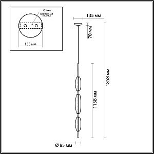 Светильник подвесной Odeon Light Spindle 4792/28L