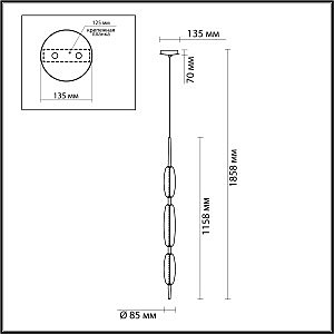 Светильник подвесной Odeon Light Spindle 4793/28L