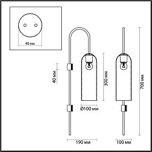 Настенное бра Odeon Light Vosti 4805/1W