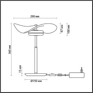 Настольная лампа Odeon Light EXCLUSIVE Fluent 4858/10TL