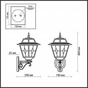 Уличный настенный светильник Odeon Light OUTER 2315/1W