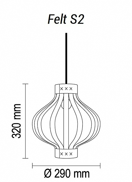 Светильник подвесной TopDecor Felt Boom A1 16