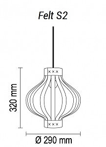 Светильник подвесной TopDecor Felt Boom A1 16