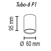 Накладной светильник TopDecor Tubo Tubo6 P1 09