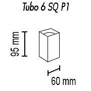 Накладной светильник TopDecor Tubo Tubo6 SQ P1 11