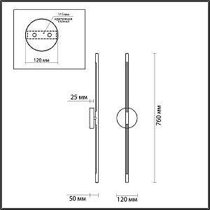 Настенный светильник Odeon Light Fuerte 4323/12WL