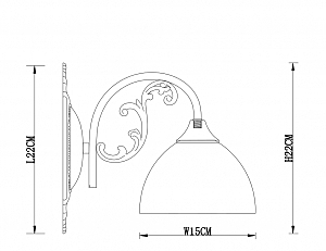 Настенное бра Arte Lamp Spica A3037AP-1AB