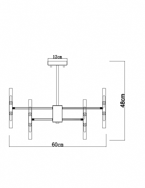 Потолочная люстра Arte Lamp Ramona A7410PL-24CC