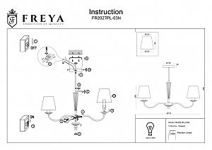 Потолочная люстра Freya Osborn FR2027PL-03N