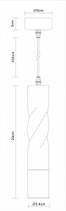 Светильник подвесной Arte Lamp Sadr A3280SP-1WH