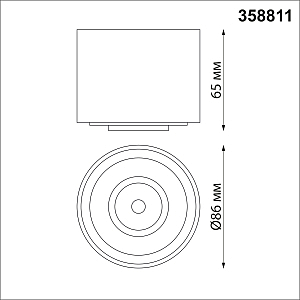 Накладной светильник Novotech Gesso 358811