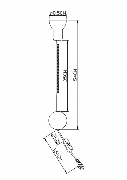 Настенный светильник Arte Lamp Falena A3116AP-1WH