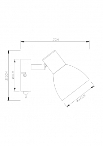 Светильник спот Arte Lamp Falena A3117AP-1WH