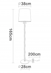 Торшер Arte Lamp Wasat A4048PN-1CC