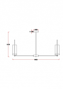 Потолочная люстра Arte Lamp Celaeno A7004PL-8BK