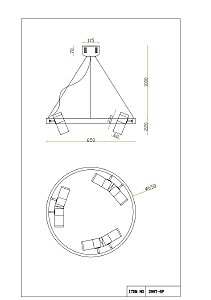 Подвесная люстра Favourite Light point 2997-6P