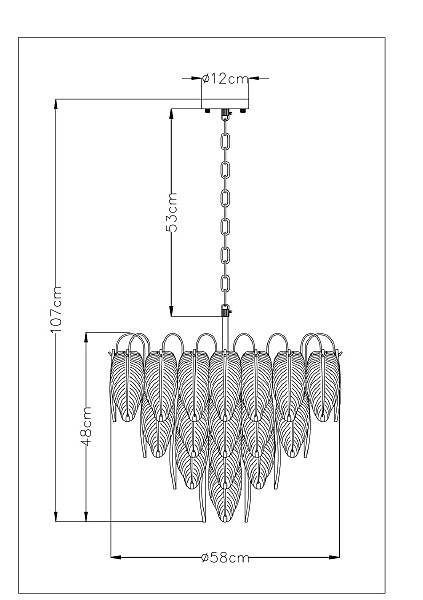 Подвесная люстра Arte Lamp Evie A4052LM-12SG