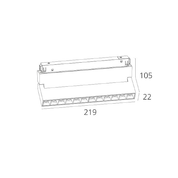 Магнитный трековый светильник Arte Lamp Linea A4648PL-1WH