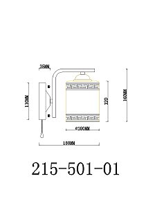 Настенное бра Velante 215-501-01