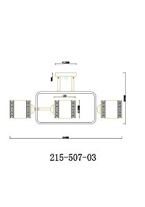 Потолочная люстра Velante 215-507-03