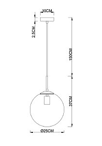 Светильник подвесной Arte Lamp Volare A1925SP-1CC