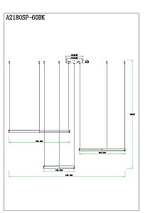 Подвесная люстра Arte Lamp Alfie A2180SP-60BK