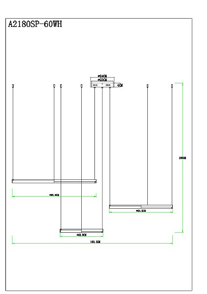 Подвесная люстра Arte Lamp Alfie A2180SP-60WH