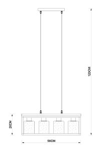 Подвесная люстра Arte Lamp Dublin A7025SP-4BK