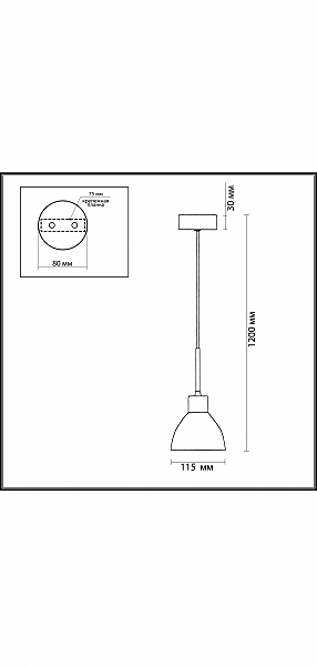 Светильник подвесной Odeon Light TIO 2164/1