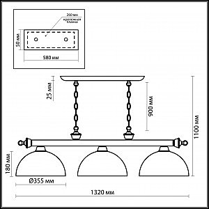 Светильник подвесной Odeon Light Traube 2267/3