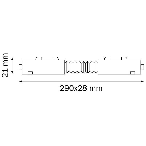 Соединитель трековый регулируемый гибкий однофазный Lightstar Barra 505157