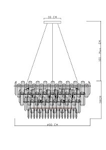 Подвесная люстра Divinare Bellatrix 3510/17 SP-18