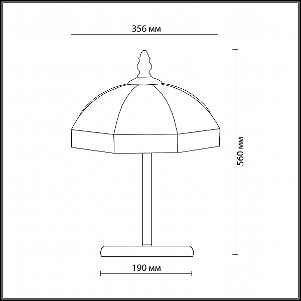 Настольная лампа Odeon Light Valso 2344/1T