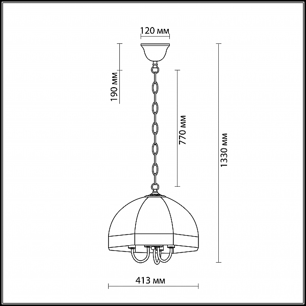 Светильник подвесной Odeon Light Valso 2344/3A