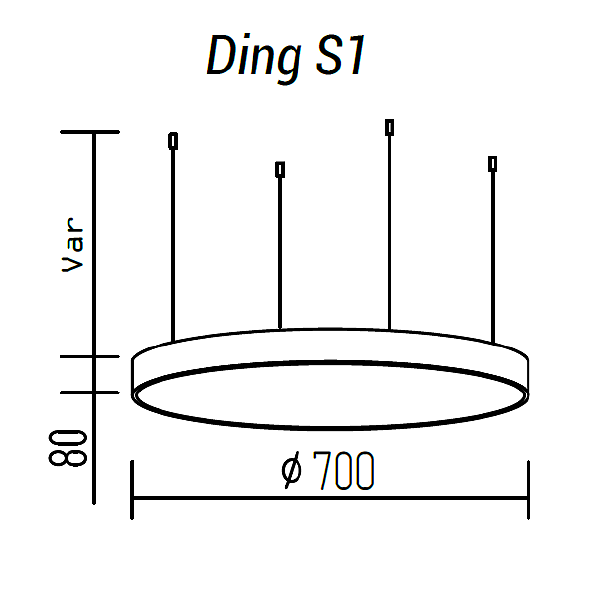 Подвесная люстра TopDecor Ding Ding S1 10