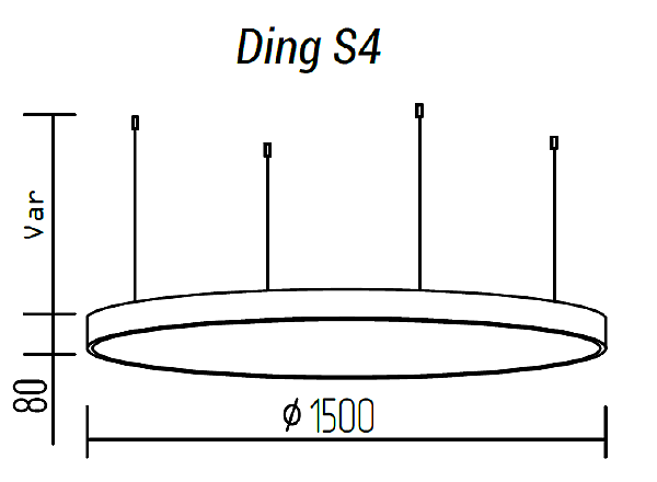 Подвесная люстра TopDecor Ding Ding S4 10