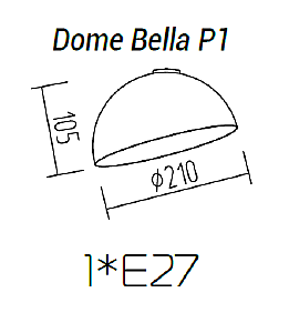 Светильник потолочный TopDecor Dome Bella Dome Bella P1 09